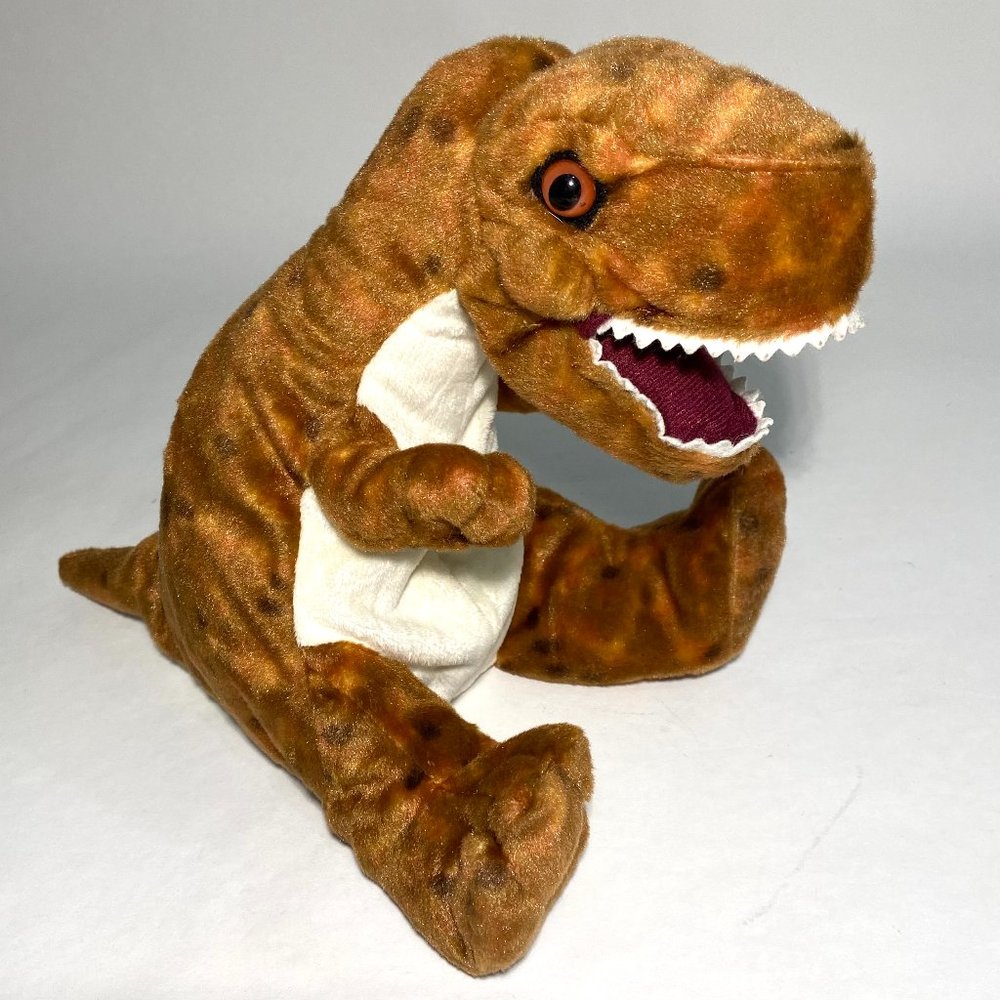 Wild Republic T-Rex Dinosaur Brown Plush Stuffed Animal Toy 12"